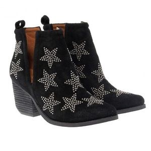 Black Star Studded Jeffrey Campbell Booties